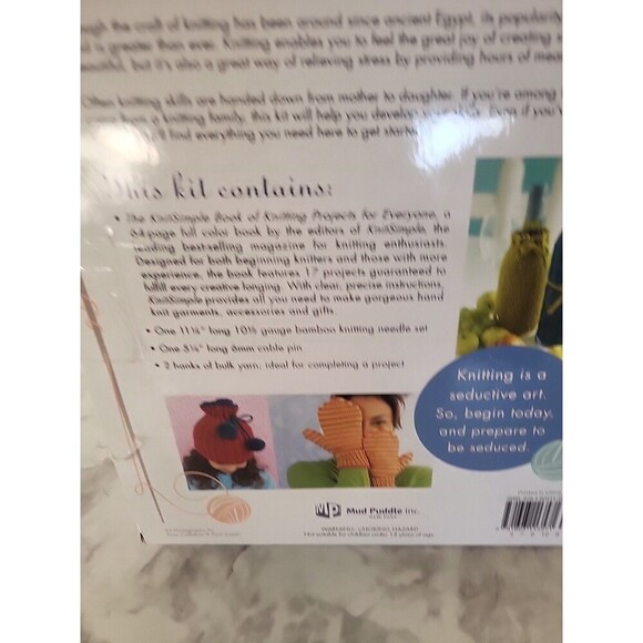 Mud Puddle Knitting Book & Kit Projects For Everyone Summer Arts & Crafts - Picture 4 of 6